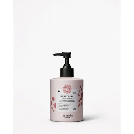 Maria Nila Colour Refresh, Dusty Pink 10.1 Fl Oz, Dark Pink Pastel Hair Mask, Semi-Permanent Pigments, 100% Vegan & Sulfate/Paraben free | Walmart (US)