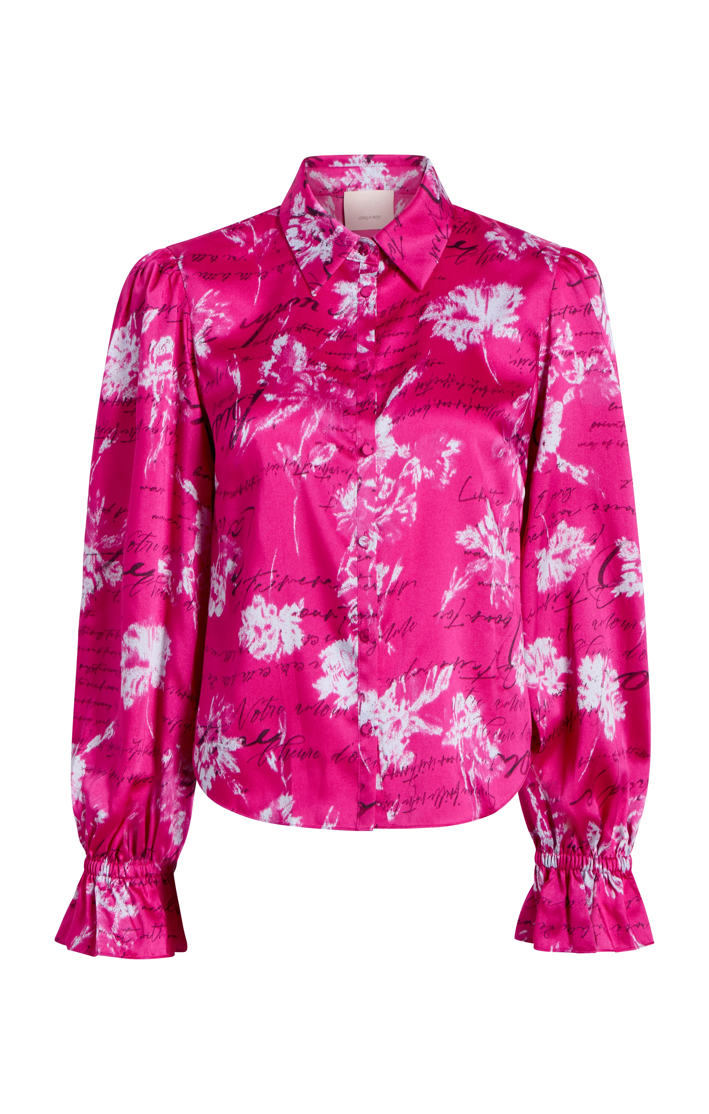 Warm Carnation Long Sleeve Fiona Top | Cinq à Sept
