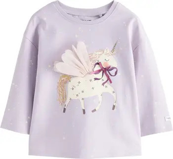 Kids' Unicorn Long Sleeve Cotton Graphic T-Shirt | Nordstrom