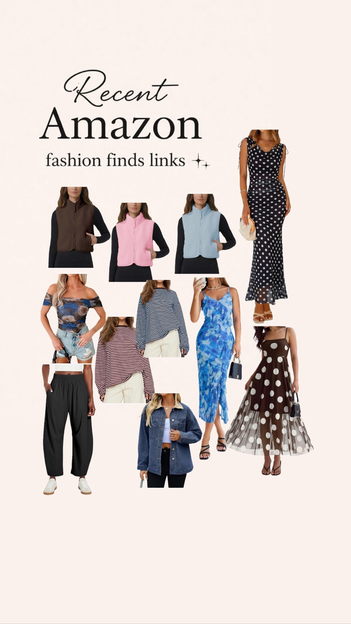 #amazon #amazonfinds #fashion #outfits #style #pants #jacket #dress #polkadots #vest #longsleeve #tops #amazonfashion 

#LTKgrwm #LTKootd #LTKU