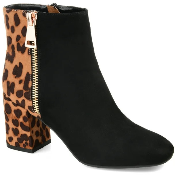 Brinley Co. Womens Two-tone Block Heel Bootie | Walmart (US)