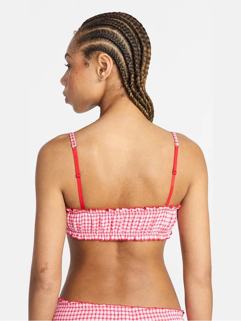 No Boundaries Ruched Woven Bralette, Women's XS-XXXL | Walmart (US)