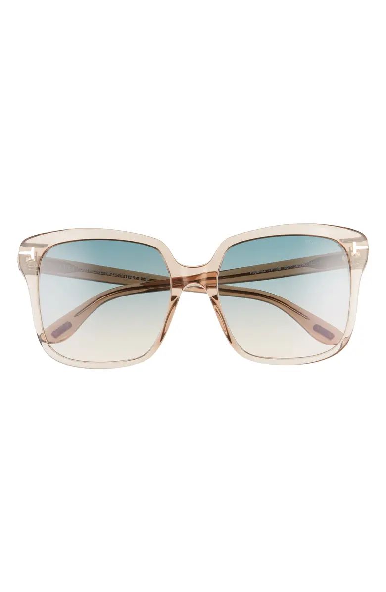 Faye 56mm Gradient Square Sunglasses | Nordstrom