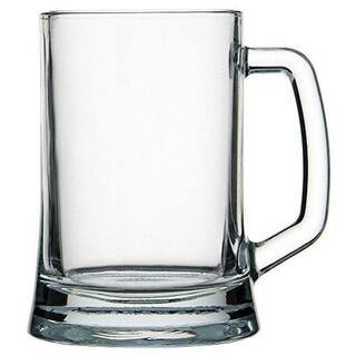 Circleware 21.7 oz. Glass Beer Mug (Set of 2) | The Home Depot