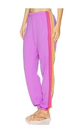 Aviator Nation 5 Stripe Sweatpant in Purple. - size S | Revolve Clothing (Global)