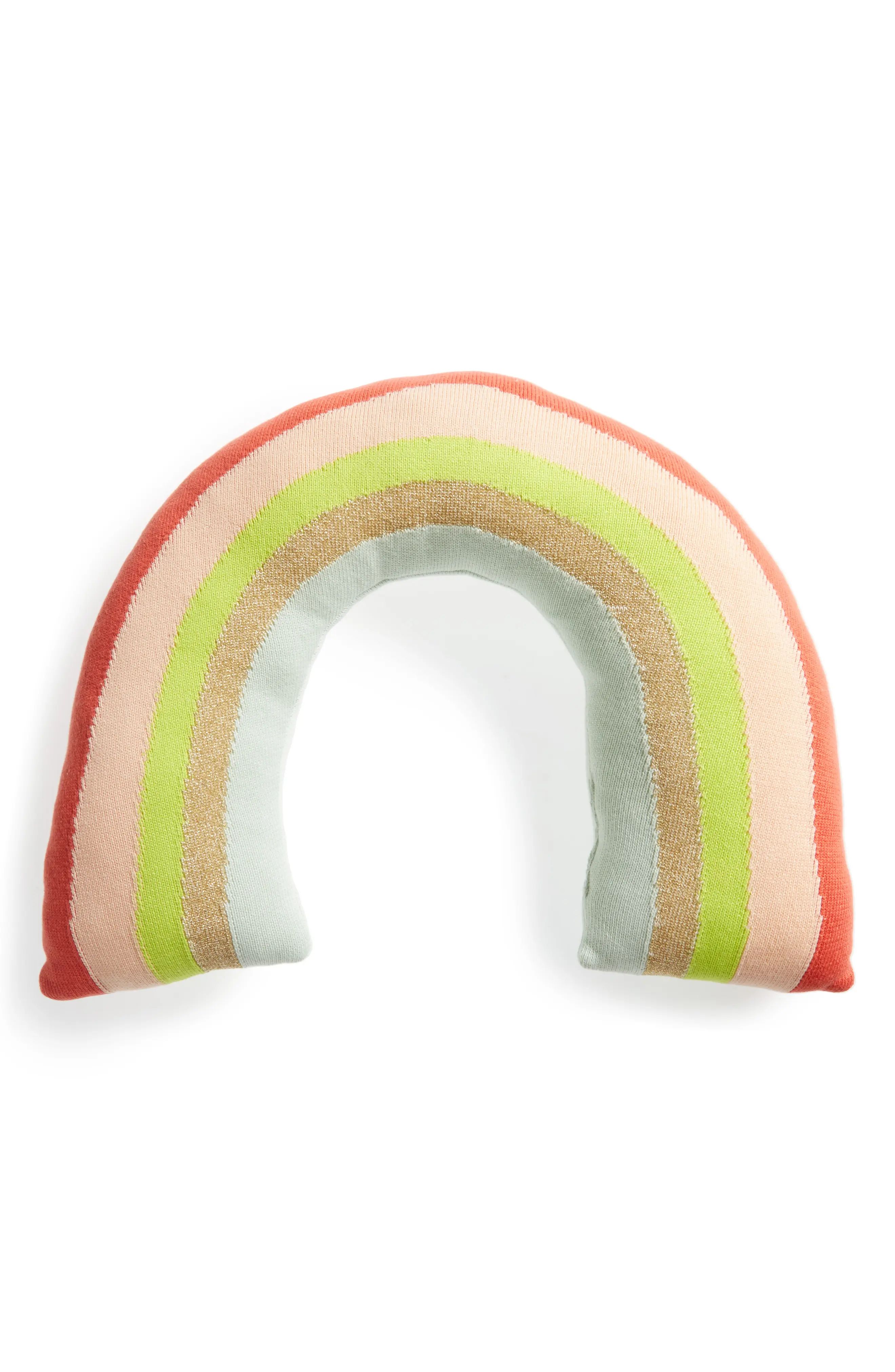 Knit Organic Cotton Rainbow Cushion/Toy | Nordstrom
