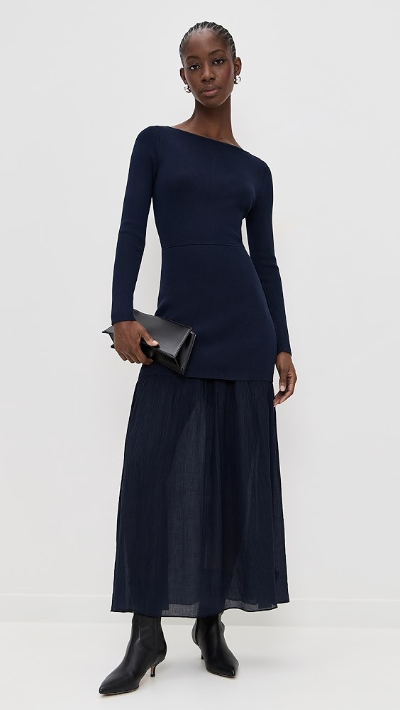 Gemma Mix-Media Dress | Shopbop