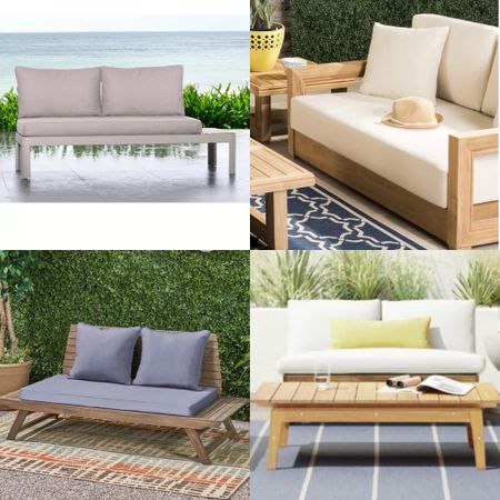 Perfect for small outdoor spaces—- outdoor loveseats with the soloist wood and metal frames. #LTKXWayDay

#LTKsalealert #LTKSeasonal #LTKhome