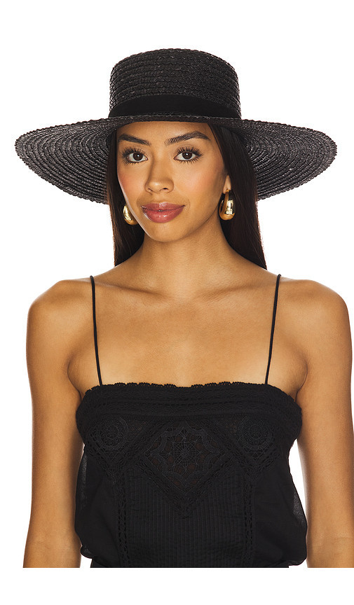 Lack of Color Mira Wide Boater Hat in Black. Size M. Also in L, S. | Revolve Clothing (Global)