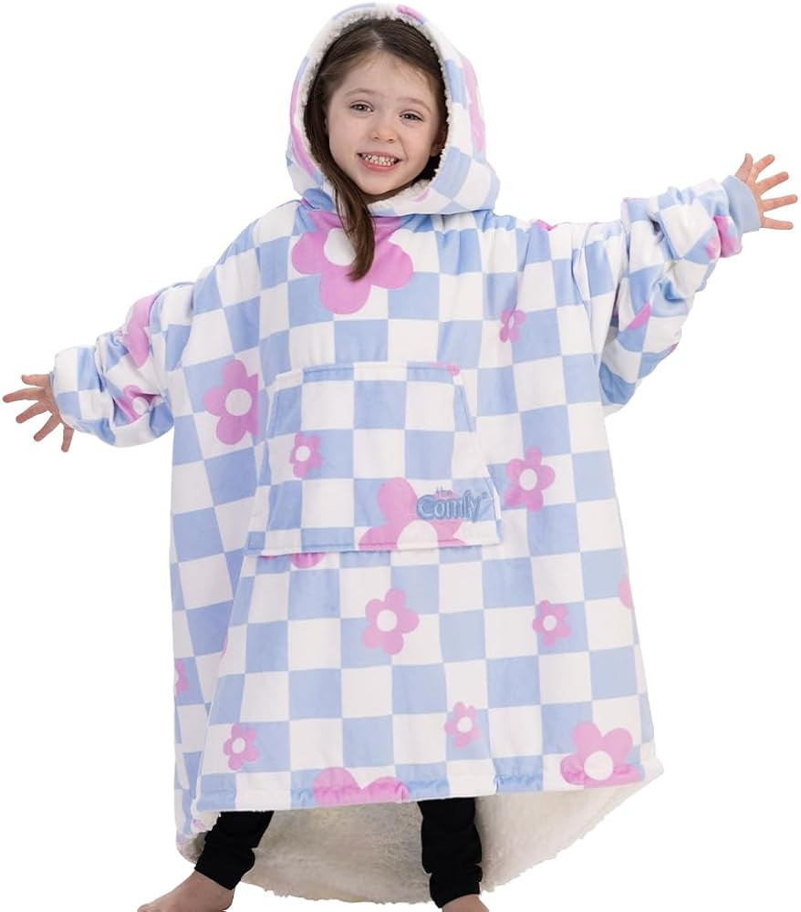 THE COMFY Original JR | The Original Oversized Sherpa Wearable Blanket for Kids, Seen On Shark Ta... | Amazon (US)
