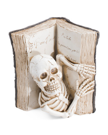 Led Skeleton Open Spellbook Decor | TJ Maxx