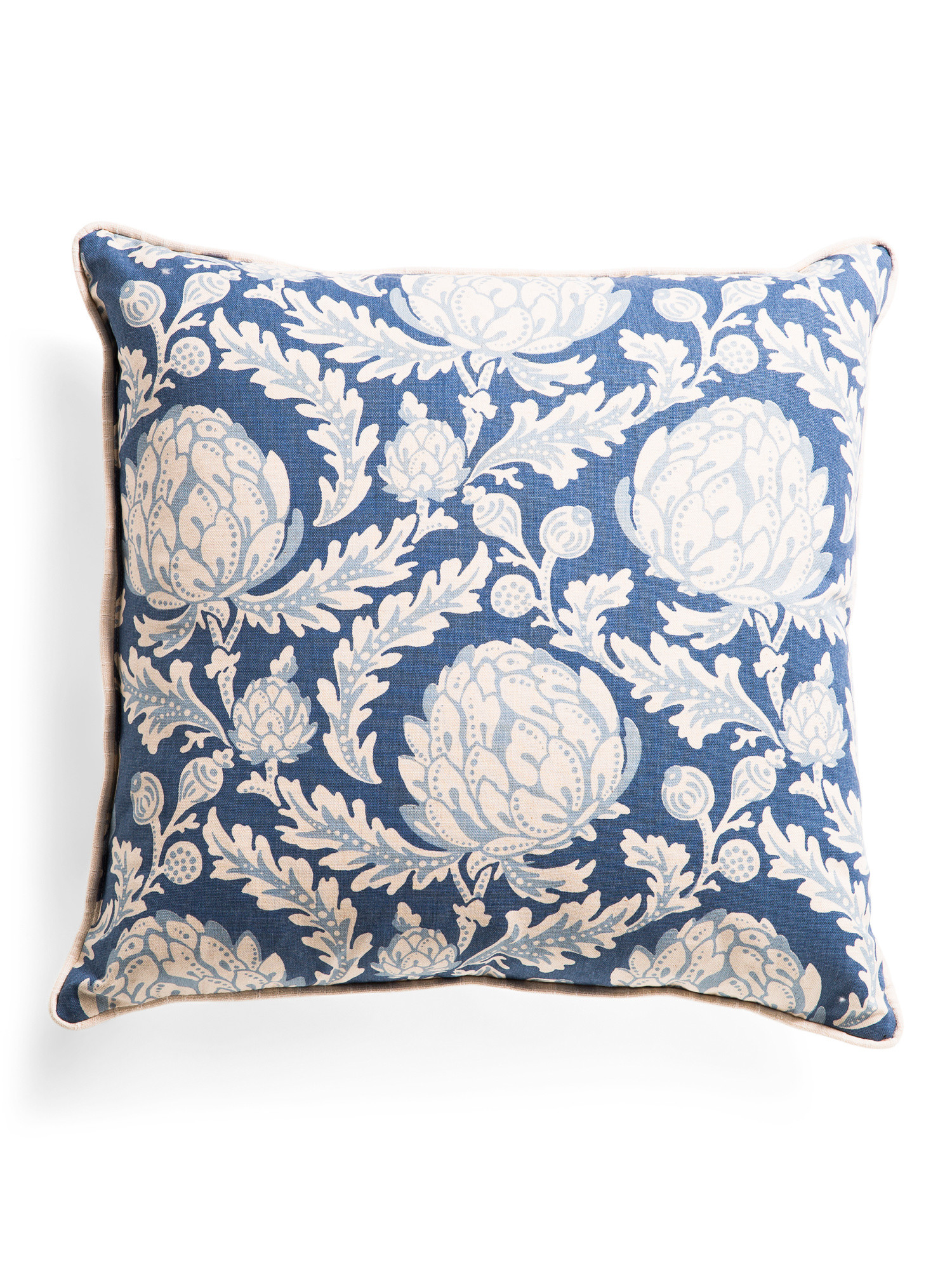 Made In Usa 22x22 Artichoke Print Corded Pillow | TJ Maxx