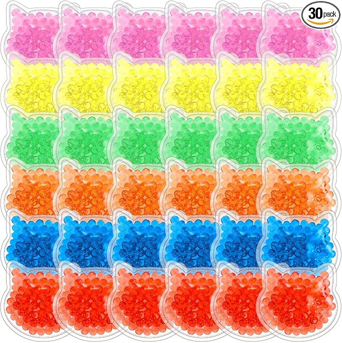 TrelaCo 30 Pcs Boo Boo Ice Pack Cold Packs Reusable Ice Packs for Wisdom Teeth Fever Injuries Col... | Amazon (US)