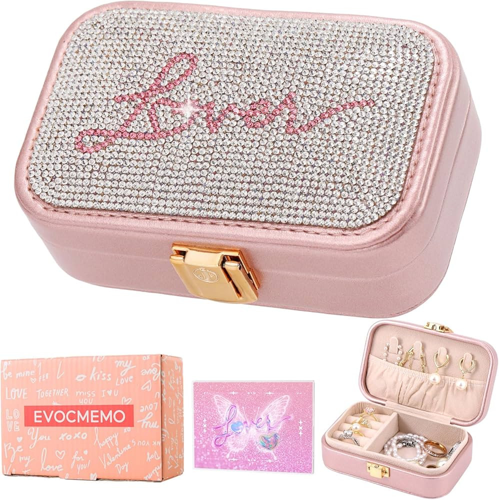 Small Jewelry Box, Mini Travel Jewelry Case for TS Lover Gifts, Jewelry Organizer for Bracelets, ... | Amazon (US)