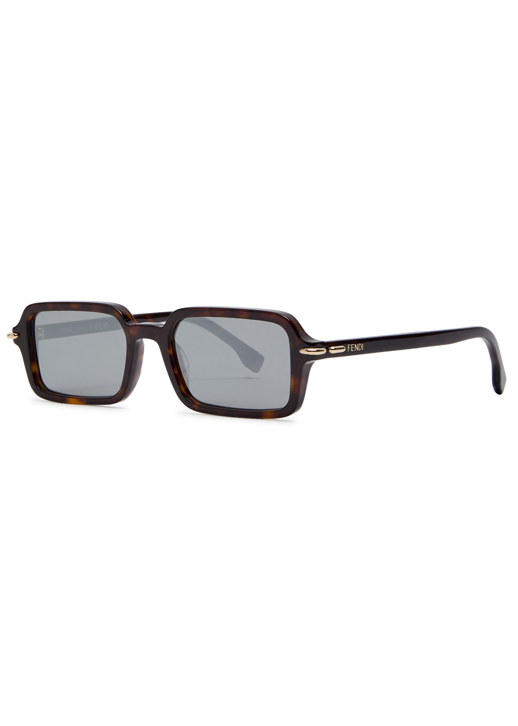 Fendi Selleria rectangle-frame sunglasses | Harvey Nichols