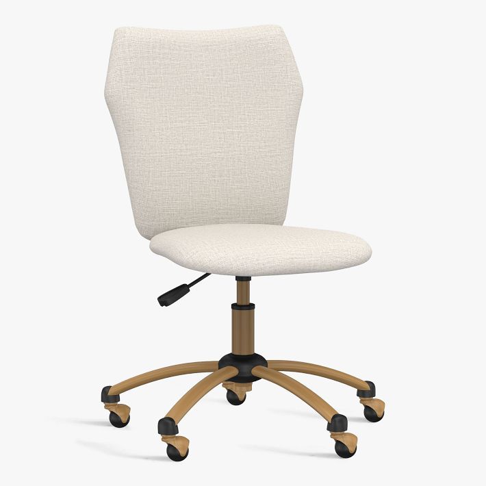 Eco-Performance Texture Weave Oat Airgo Swivel Desk Chair | Pottery Barn Teen