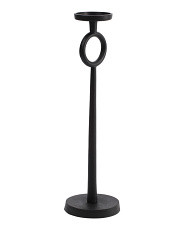 21in Metal Ring Detail Candle Holder | TJ Maxx