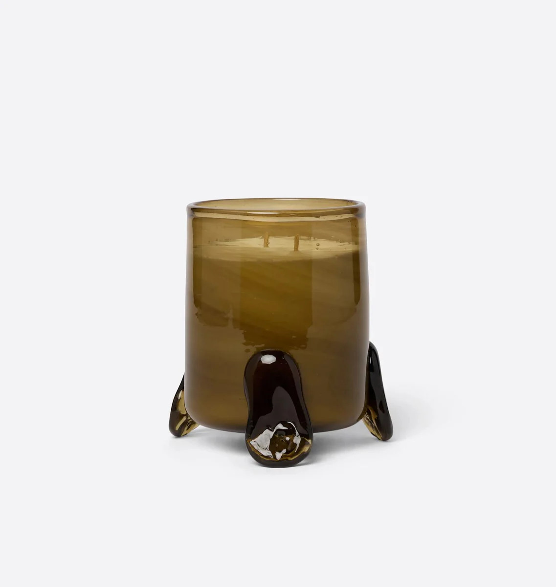 Citronella Candle Hurricane Vase with 3 Feet | Amber Interiors