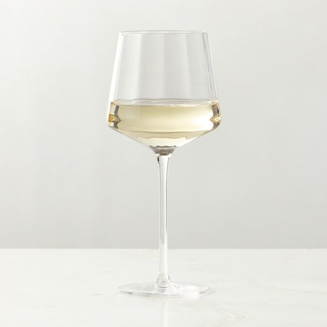 Muse Optic Fluted White Wine Glass | CB2