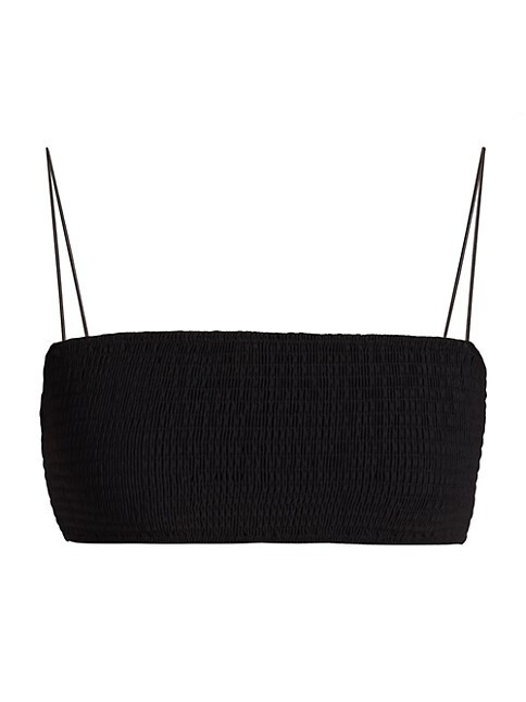 Smocked Bikini Top | Saks Fifth Avenue