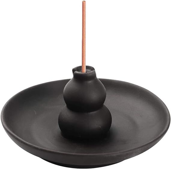 Ouliget Incense Burner Brown Glazed Ceramic Gourd Style Censer Burner Incense Holder. | Amazon (US)