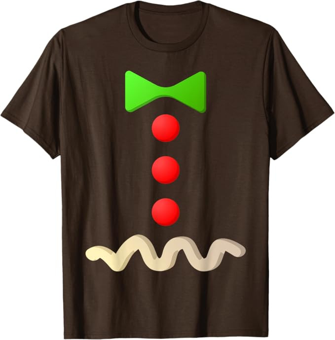 Gingerbread Man Costume T-Shirt Halloween Costume Shirt T-Shirt | Amazon (US)