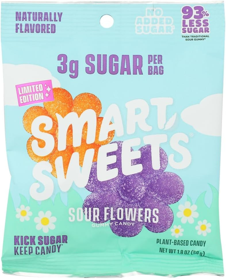 SMART SWEETS Springtime Flower Sour Gummy Candies, 1.8 OZ | Amazon (US)