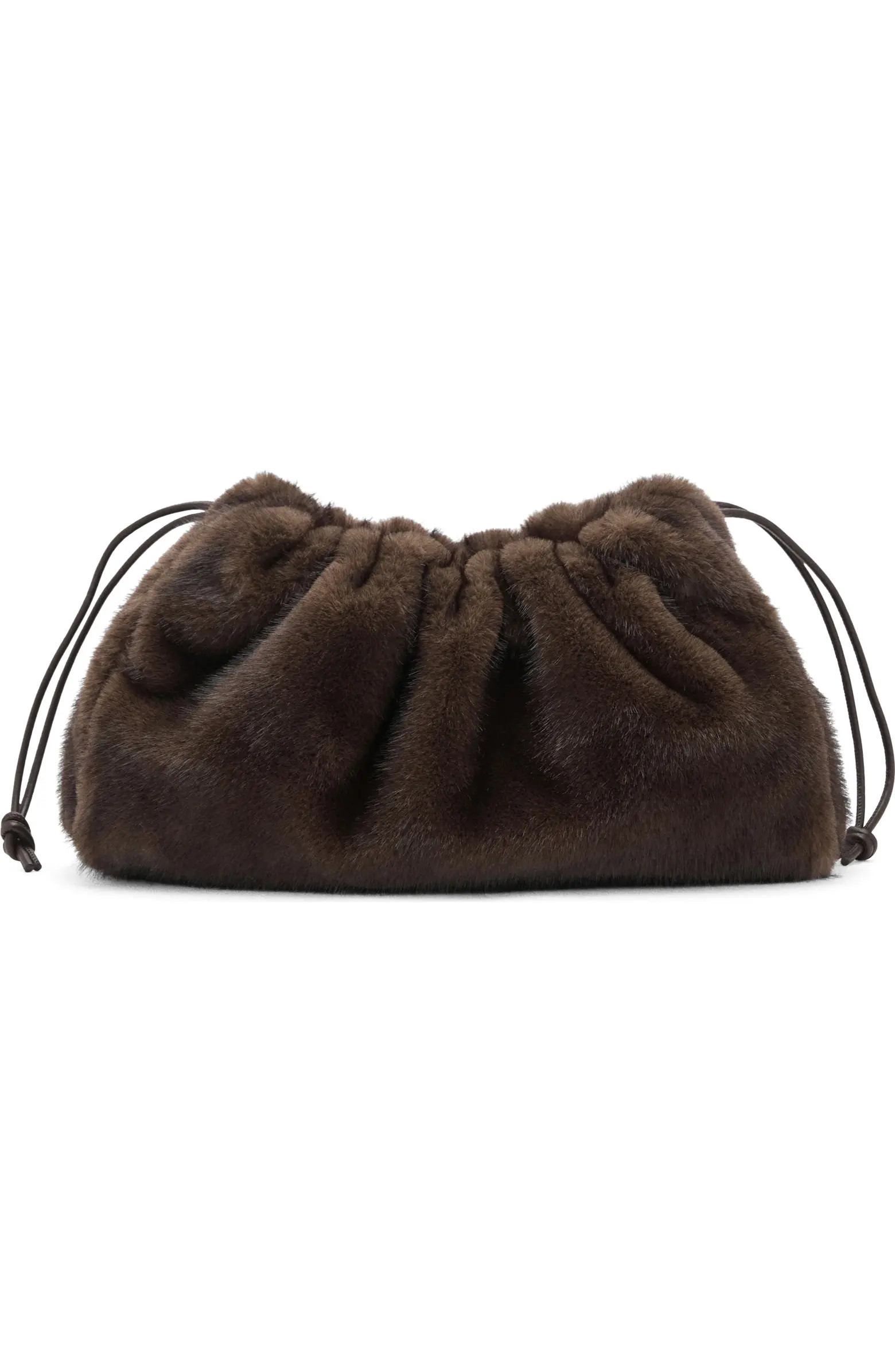 Faux Fur Darwstring Clutch | Nordstrom