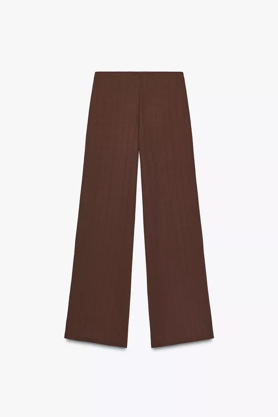 TWILL WIDE LEG PANTS | Zara US