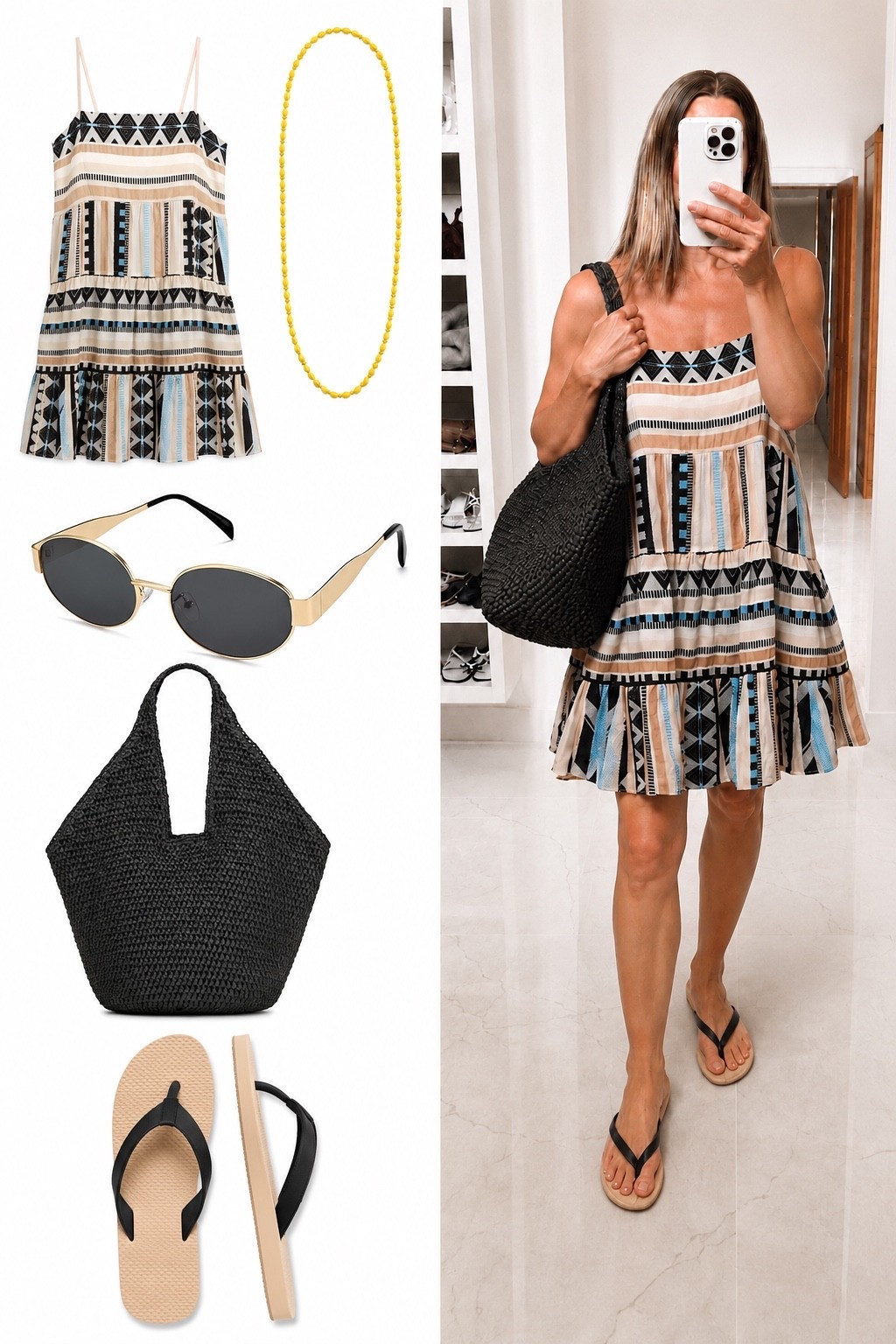 This dress comes in a jumpsuit and a maxi version as well!