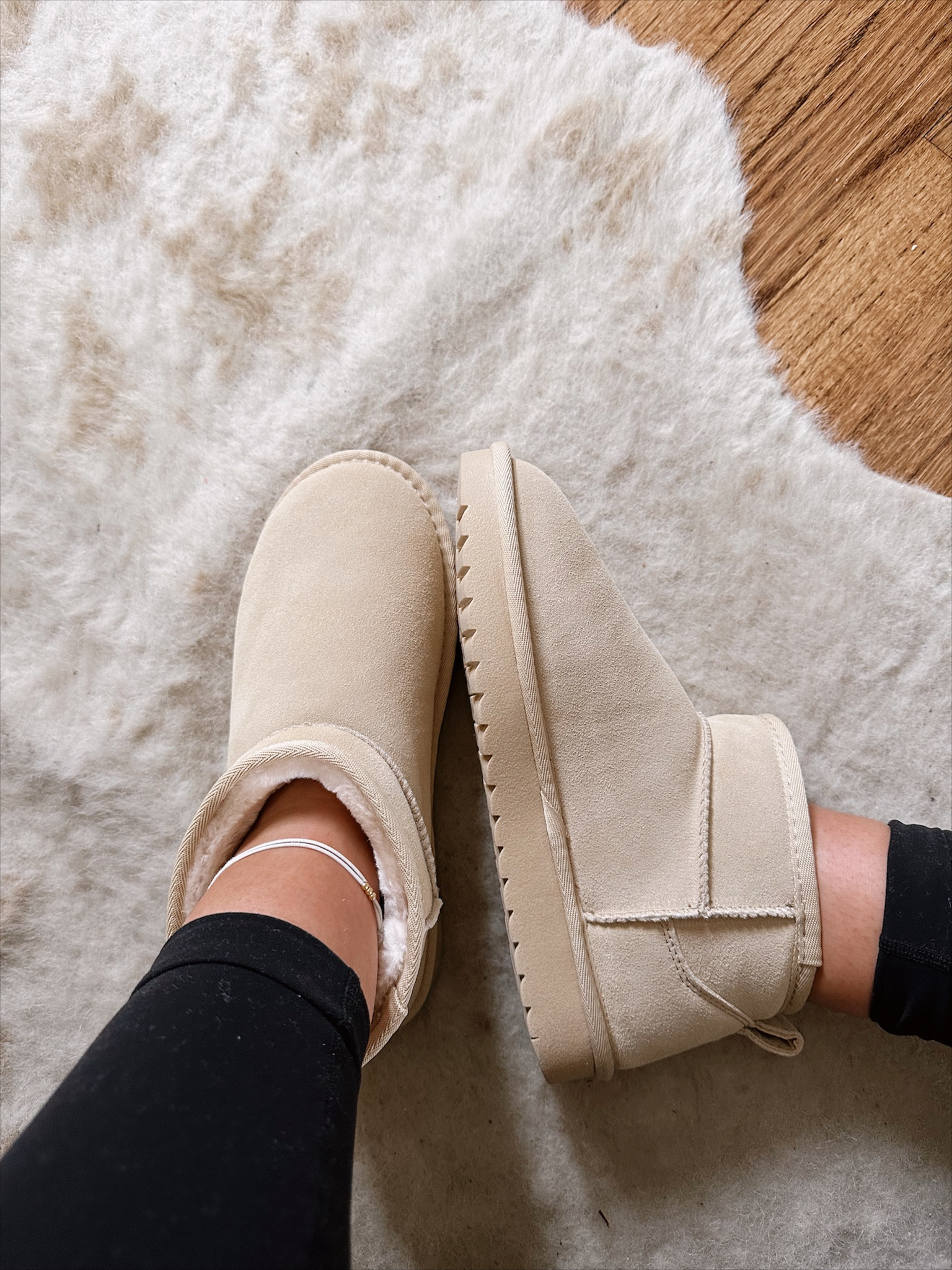 The perfect UGG mini dupes 🥳 I think they run true to size, but some comments think they run small.. I got my normal size tho and they are perfect! Also linked the UGG slipper dupes!

#LTKSeasonal #LTKshoecrush #LTKfindsunder100