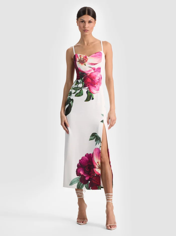 NINA MIDI DRESS | Alice + Olivia