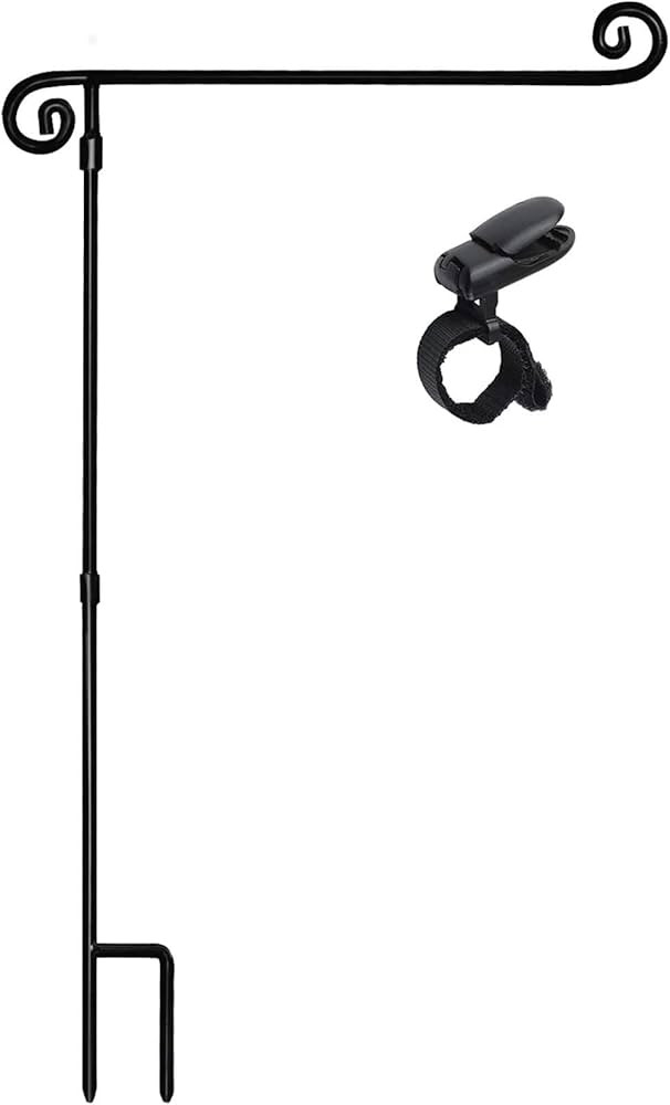 Garden Flag Stand, Yard Flag Holder,Garden Flag Hanger,Banner Pole with one Tiger Clip,Fall Decor... | Amazon (US)