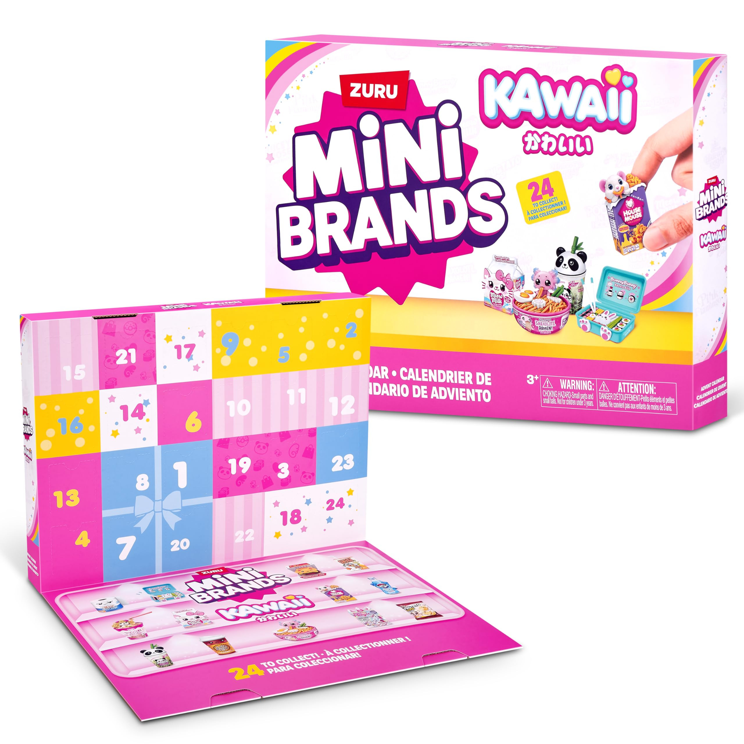 Mini Brands Kawaii Advent Calendar by ZURU, Collectible Seaonal Toys for Girls | Amazon (US)