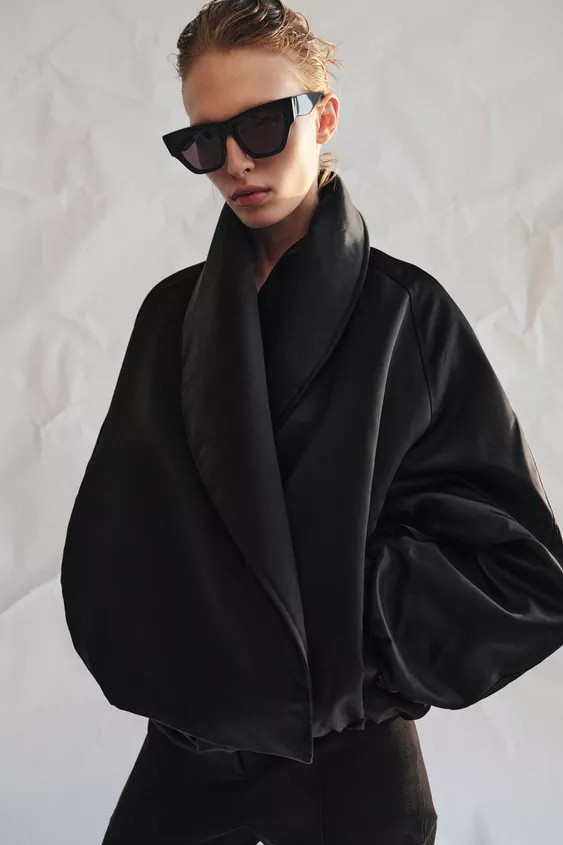 ZW COLLECTION QUILTED BOMBER JACKET | Zara UK