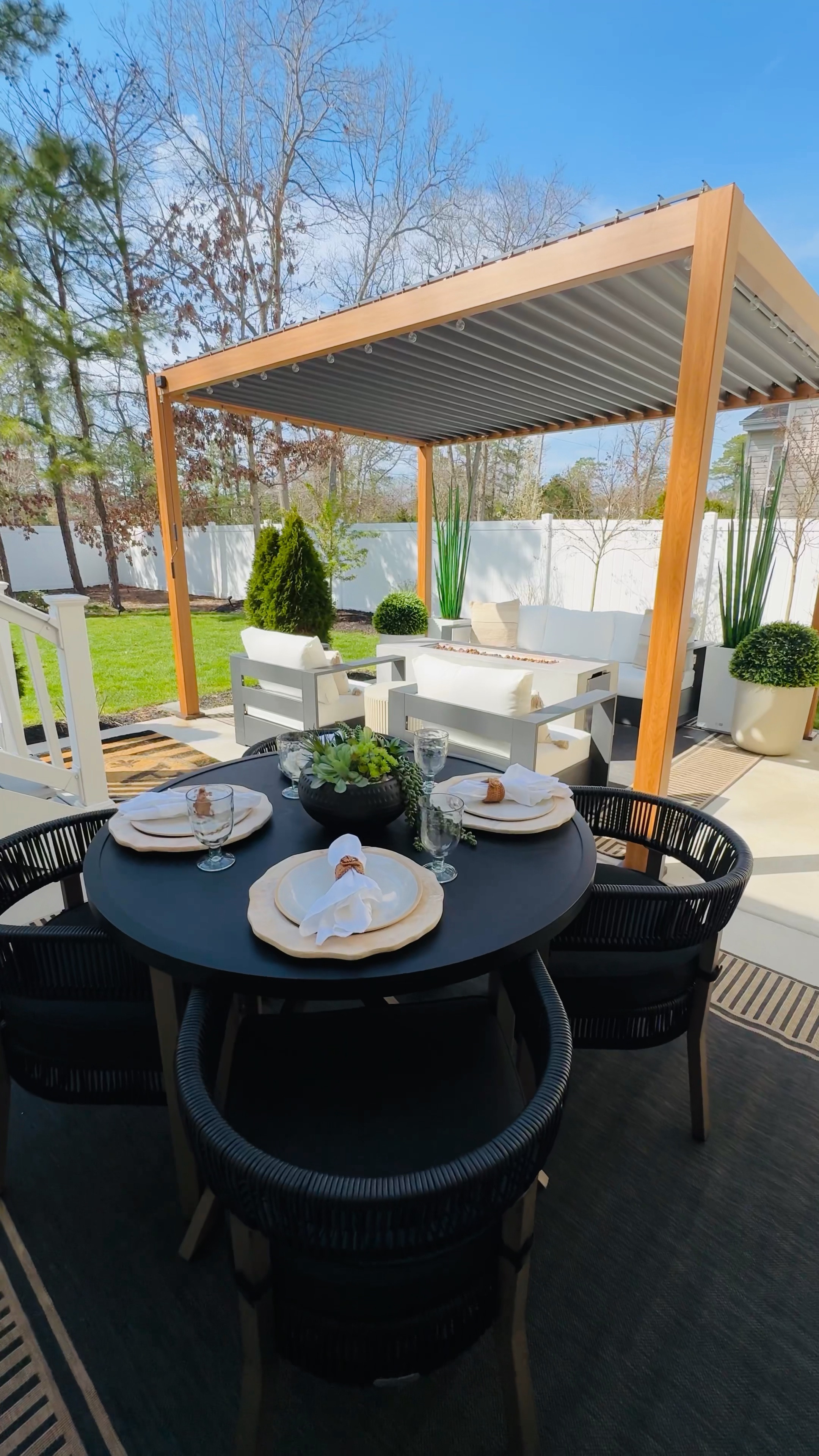 It’s officially patio season!!! Shop all my gorgeous modern outdoor furnishings including my incredible louvered pergola outdoor landscape firepit, modern sofas and accent chairs, outdoor planters, rugs and dining table set. Hurry and shop my pergola as with my exclusive coupon code “peerzada10” to receive 10% off your very own louvered pergola purchase valid on Amazon only!!
Your outdoors should be an extension of your home to enjoy all year long!! 

Louvered Pergola
Amazon home 
Wayfair finds 
Wayfair home 
Amazon must haves 
Faux plants
Planters 
Outdoor dining table 
Outdoor dining 
Outdoor rugs
Outdoor pergola 
Gazebos 

#LTKVideo #LTKSeasonal #LTKhome