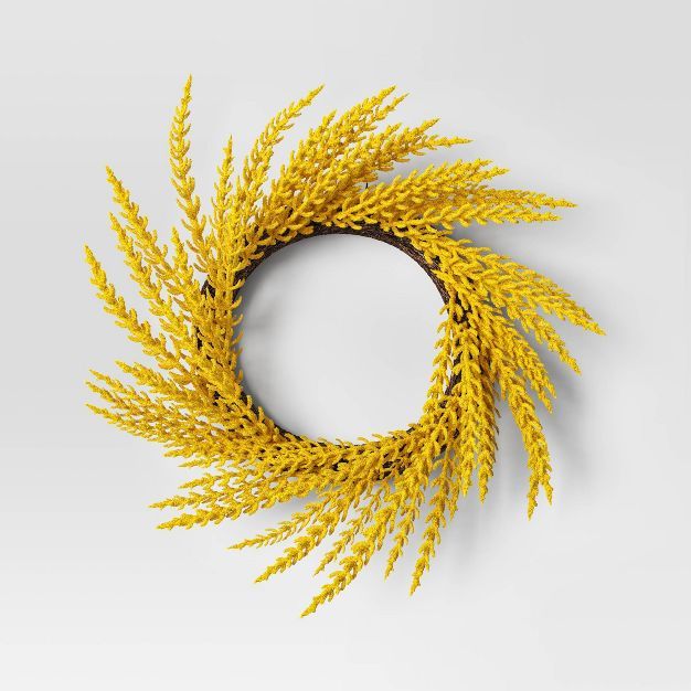 Goldenrod Wreath Yellow - Threshold&#8482; | Target