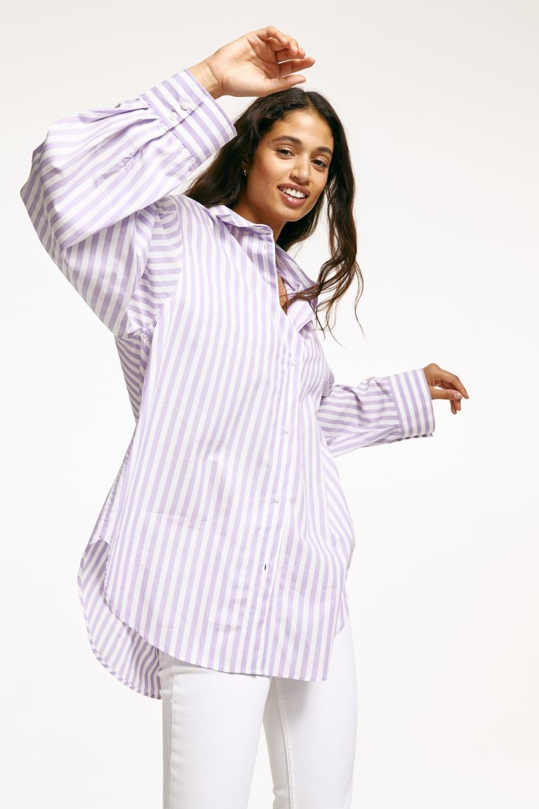 Oversized Cotton Shirt | H&M (US + CA)
