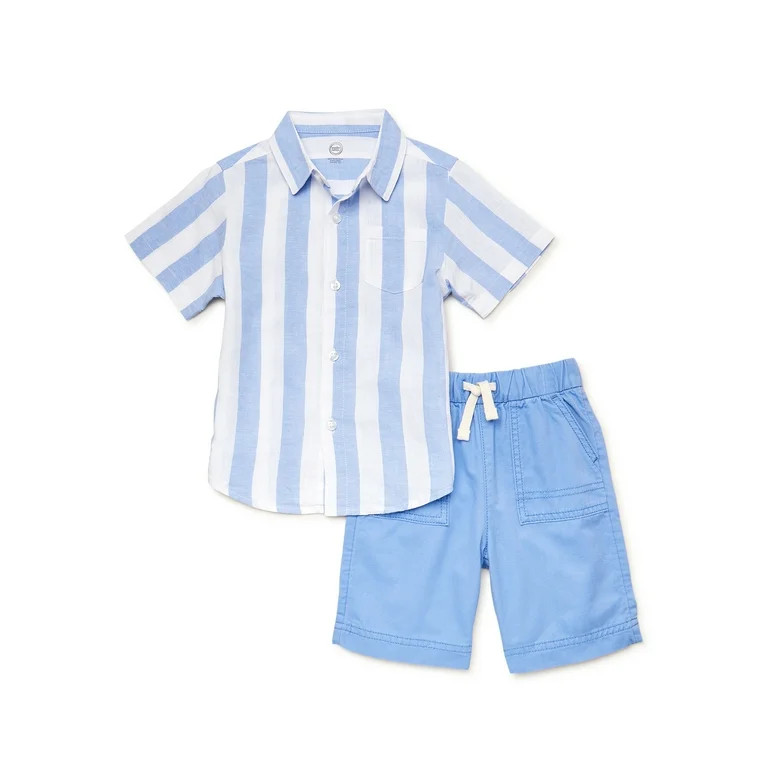 Wonder Nation Toddler Boy's Short Sleeve Set, 2 Piece, Sizes 12 Months - 5T | Walmart (US)