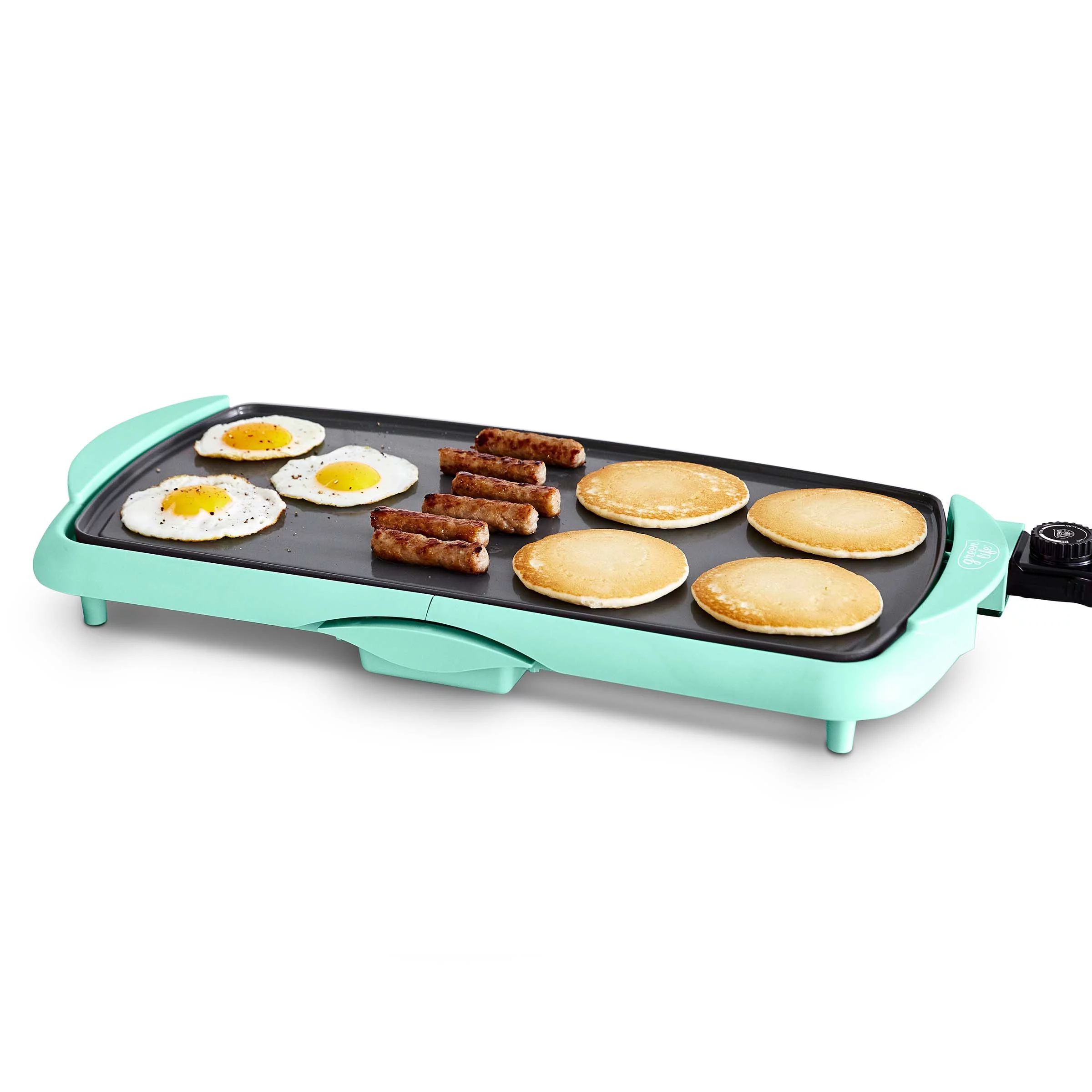 GreenLife Healthy Non-Stick Electric Griddle, Teal | Walmart (US)