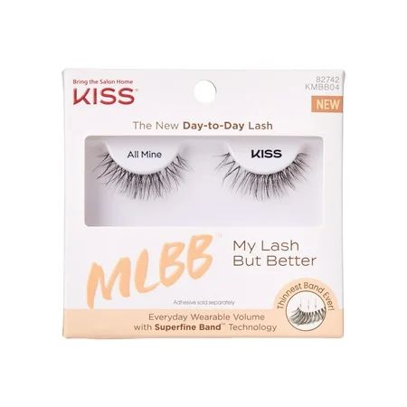 Kiss Mlbb My Lash But Better: All Mine - Luxurious Cruelty-Free False Eyelashes for Everyday Wear Easy Application & Reusable - 1 Pair | Walmart (US)