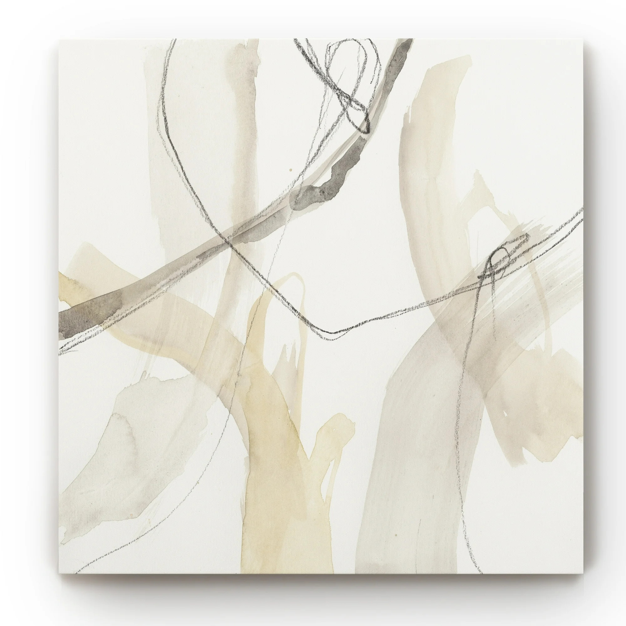 Wexford Home Neutral Momentum I  -Gallery Wrapped Canvas 40x40 | Walmart (US)