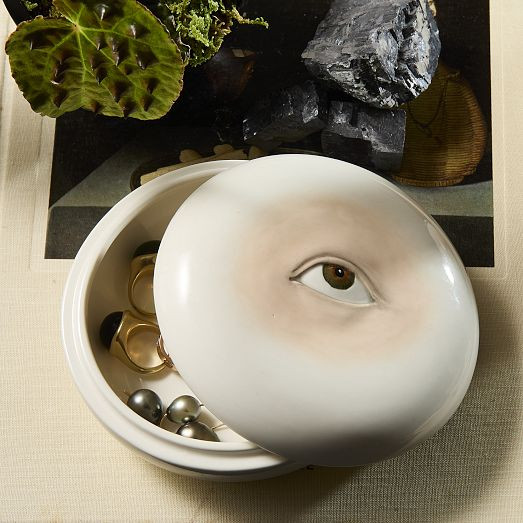 Ceramic Eye Decorative Box | West Elm (US)