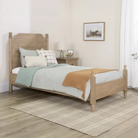 My Texas House Monroe Twin Bed, Brushed Oak Finish | Walmart (US)