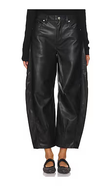 BLANKNYC Barrel Leg Faux Leather Pant in Evening Routine from Revolve.com | Revolve Clothing (Global)