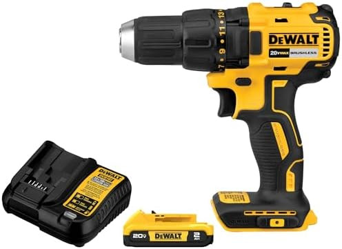 DEWALT 20V MAX Cordless Drill Driver Set, 1/2 Inch Electric Drill, 2 Speed, XR 2.0 Ah Battery and... | Amazon (US)