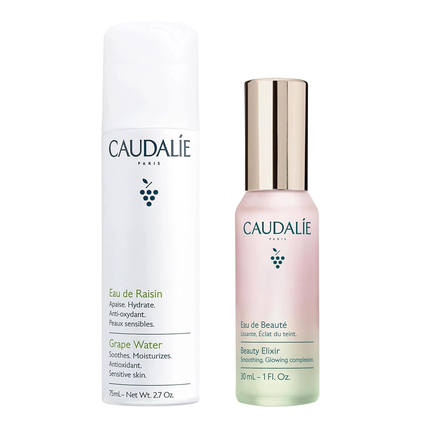 Caudalie Beauty Elixir Face Mist and Grape Water Face Mist Travel-Sized Duo | Amazon (US)