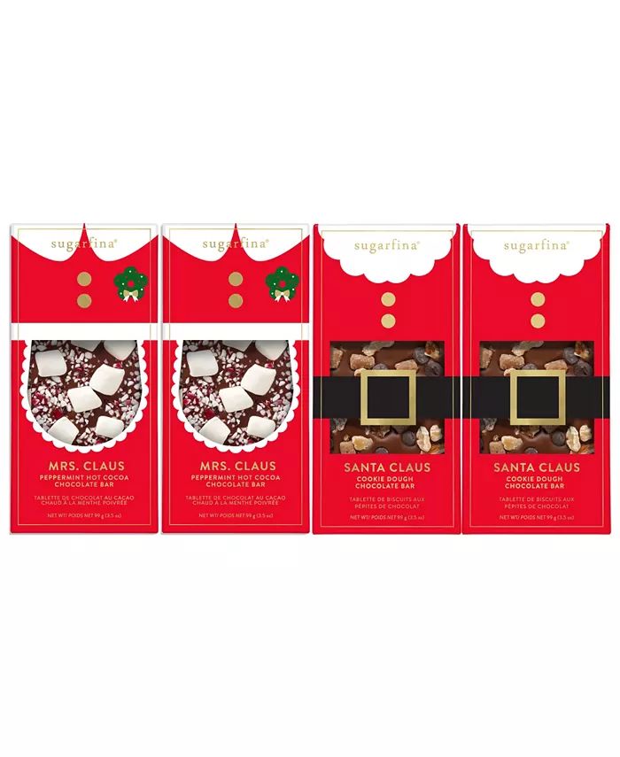 Holiday Santa  Mrs. Claus Chocolate Bars, 4 Pack Set | Macy's