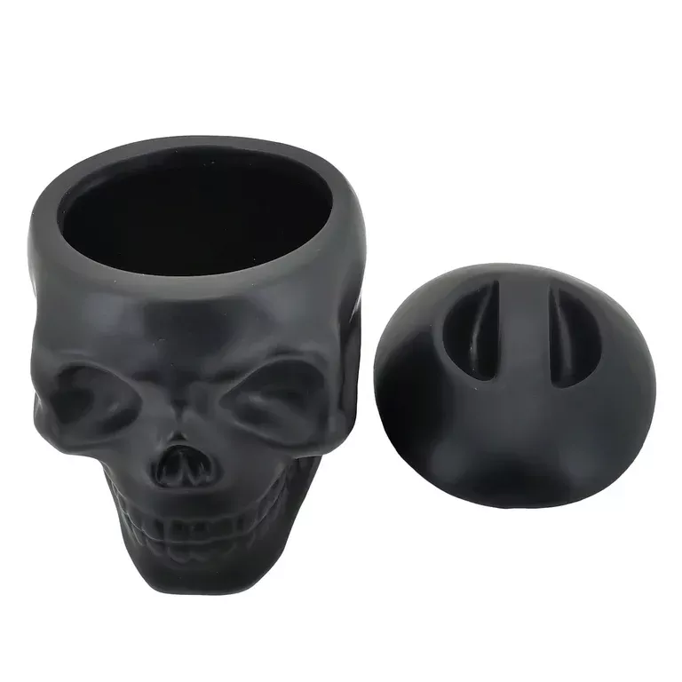 Halloween 16.3oz Black Iridescent Skull Tumbler, Partyware,Way to Celebrate  