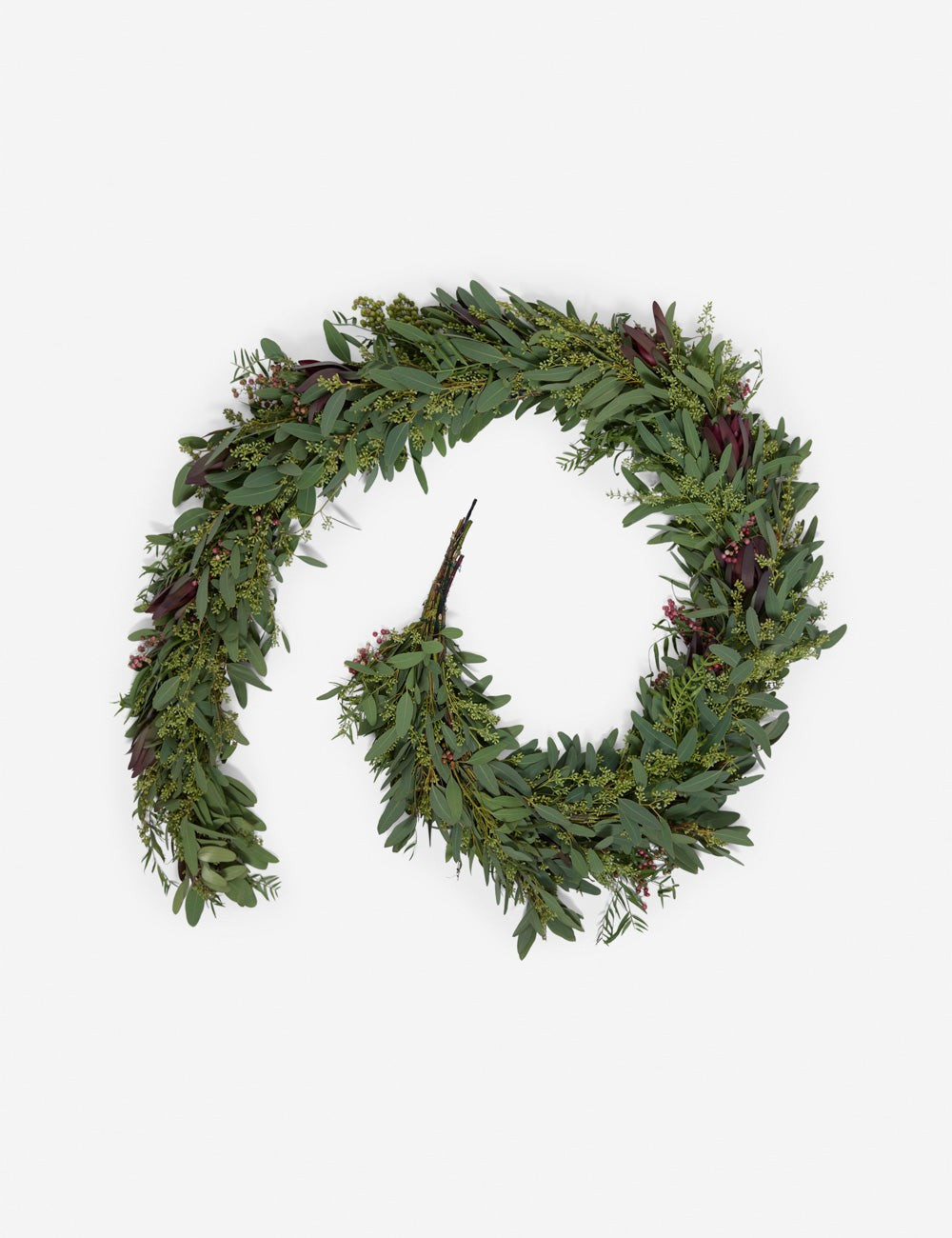 Fresh Handmade Seeded Eucalyptus and Safari Sunset Garland | Lulu and Georgia 